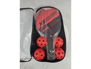 NEW XS Sportster Pickleball Game Set 2 Paddles 4 Balls & Carrying Case 250g